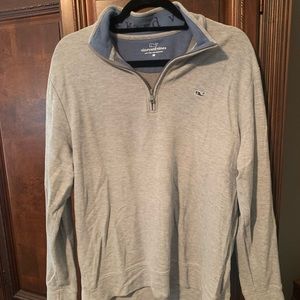 1/4 zip pullover grey men’s medium